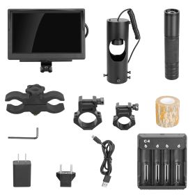 Night Vision Scope Digital Camera Infrared Rifle Scope 850nm Hunting Scope System w/ IR Torch System 5” Monitor