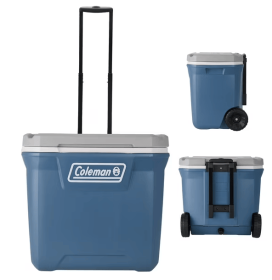 Coleman 316 Series 60QT Hard Chest Wheeled Cooler, Lakeside Blue