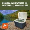 30 Quart Capacity Hard Side Wheeled Cooler, 42-Can, Blue