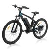 CamPingSurvivals 27.5" Electric Bike, 350W 36V 10Ah 21-Speed Moutain E-Bike